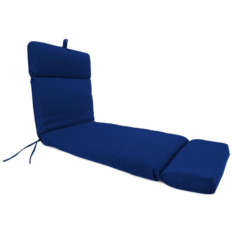 Jordan Manufacturing Blue Polyester Chaise Cushion 3.5 in. H X 22 in. W X 72 in. L