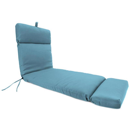 Jordan Manufacturing Aqua Polyester Chaise Cushion 3.5 in. H X 22 in. W X 72 in. L