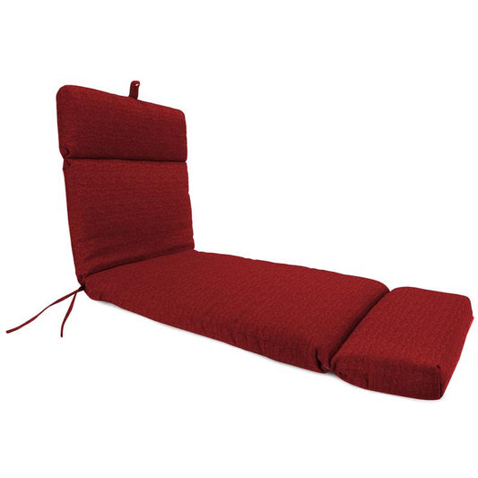 Jordan Manufacturing Red Polyester Chaise Cushion 4 in. H X 22 in. W X 72 in. L
