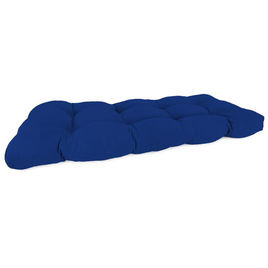 Jordan Manufacturing Company Blue Olefin Wicker Settee Cushion 4 in. H X 43 in. W X 19 in. L