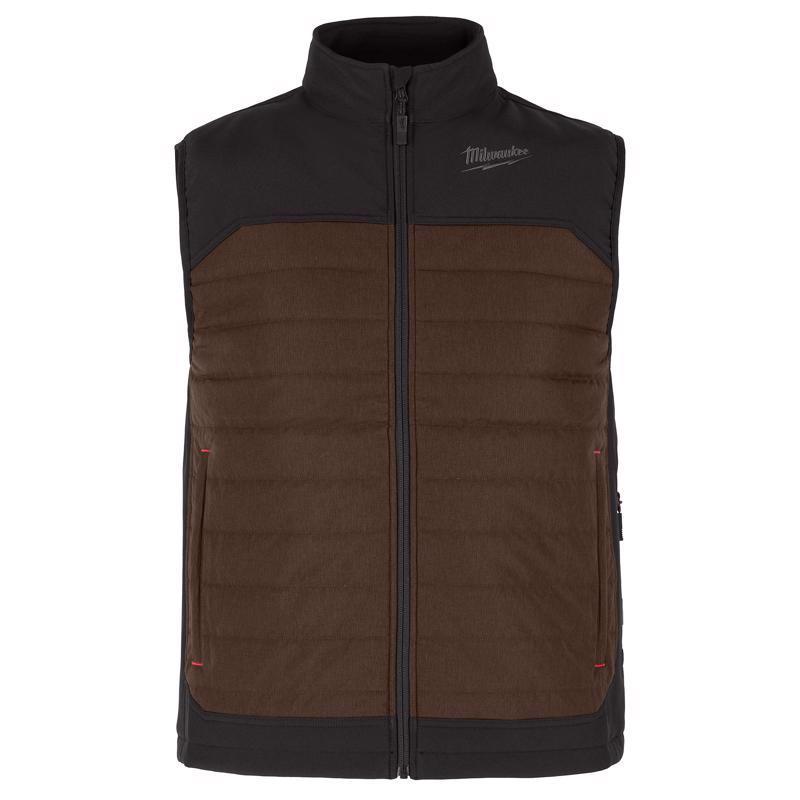 Milwaukee S Unisex Heated Vest Kit Brown