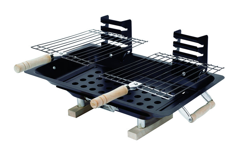Marsh Allen 18 in. Hibachi Charcoal Grill Black