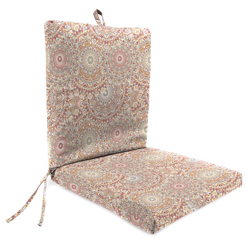 Jordan Manufacturing Multicolored Polyester Chair Cushion 24 in. H X 21 in. W X 44 in. L