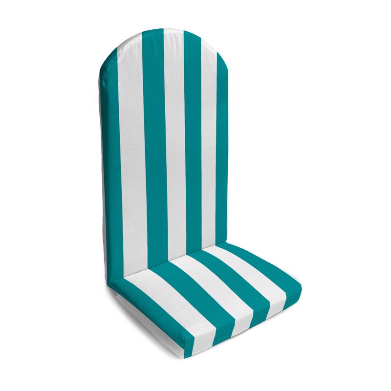 Jordan Manufacturing Aqua Polyester Chair Cushion 29.5 in. H X 19 in. W X 44 in. L