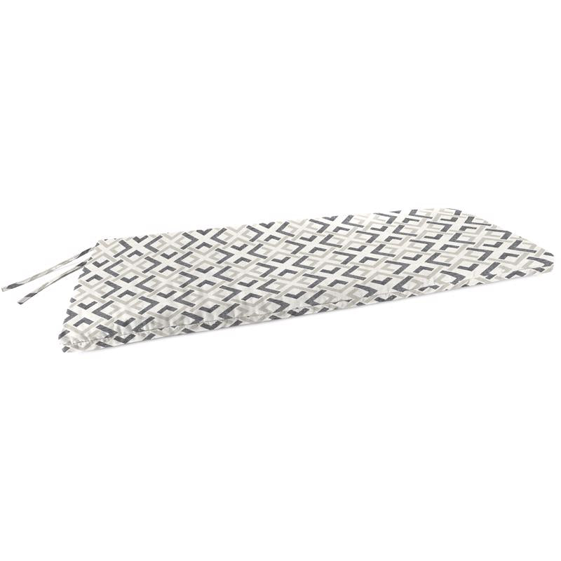 Jordan Manufacturing Gray Polyester Bench Cushion 3.5 in. H X 18 in. W X 48 in. L