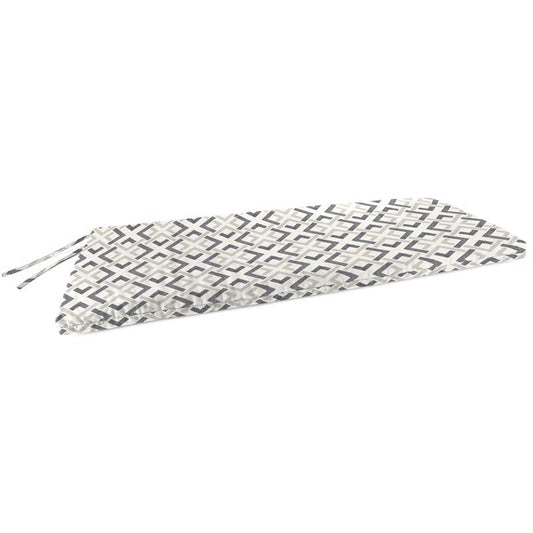 Jordan Manufacturing Gray Polyester Bench Cushion 3.5 in. H X 18 in. W X 48 in. L