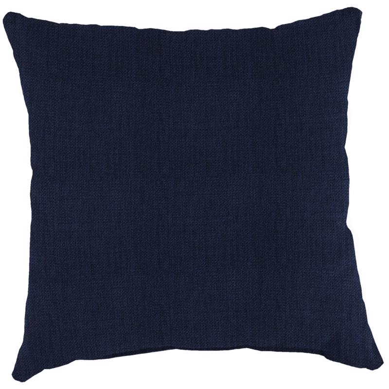 Jordan Manufacturing Black Polyester Throw Pillow 18 in. W X 18 in. L