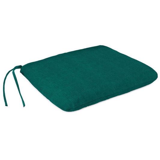 Jordan Manufacturing Teal Polyester Chair Cushion 3 in. H X 15 in. W X 18 in. L