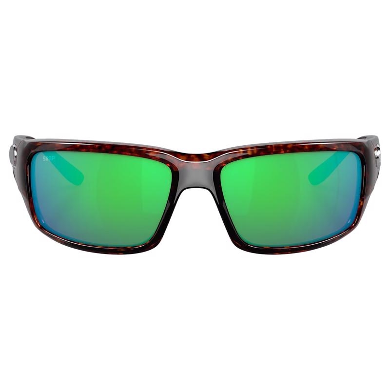 Costa Fantail Brown Tortoise Frame Green Lens Polarized Sunglasses