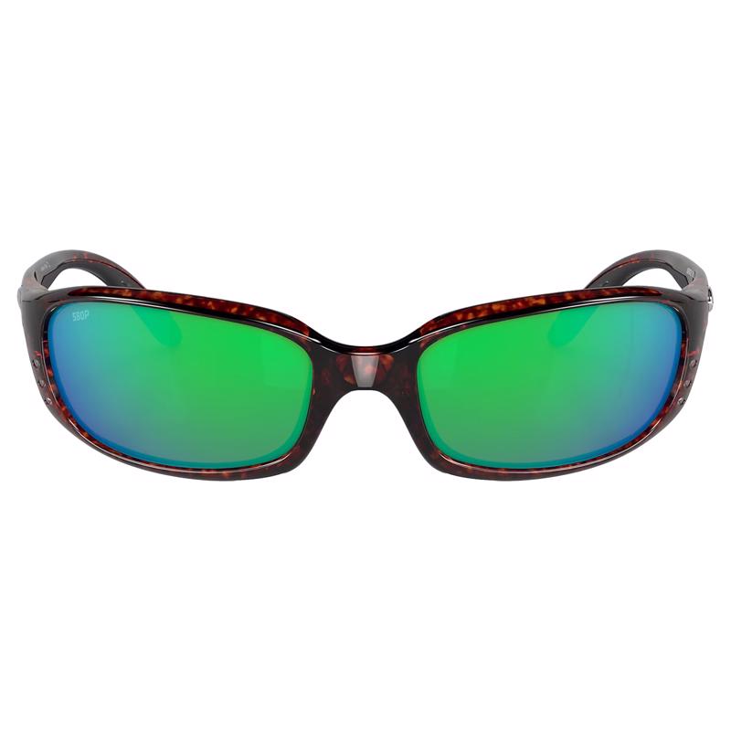 Costa Brine Brown Tortoise Frame Green Lens Polarized Sunglasses