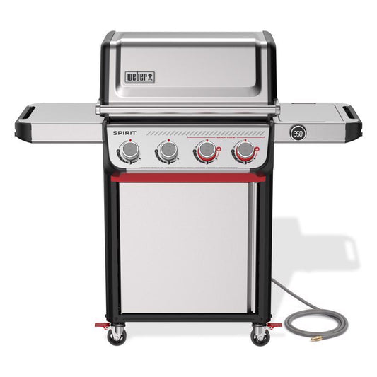 Weber Spirit SP-425 4 Burner Natural Gas Digital Thermometer Grill Stainless Steel