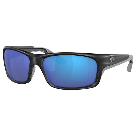 Costa Jose Pro Men's Sunglasses Sunglasses Matte Black Frame Matte Black Frame Men's Blue Mirror Len