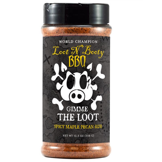 Loot N Booty Spicy Maple Pecan BBQ Rub 12.5 oz