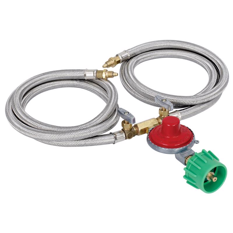 Bayou Classic 36 in. L Stainless Steel Hose Assembly And Regulator