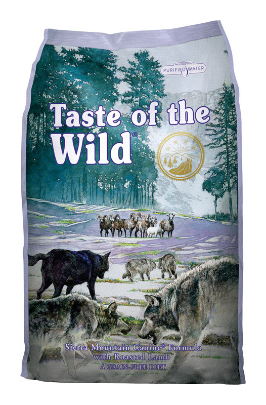 Taste of the Wild Sierra Mountain Canine Adult Lamb Dry Dog Food Grain Free 14 lb