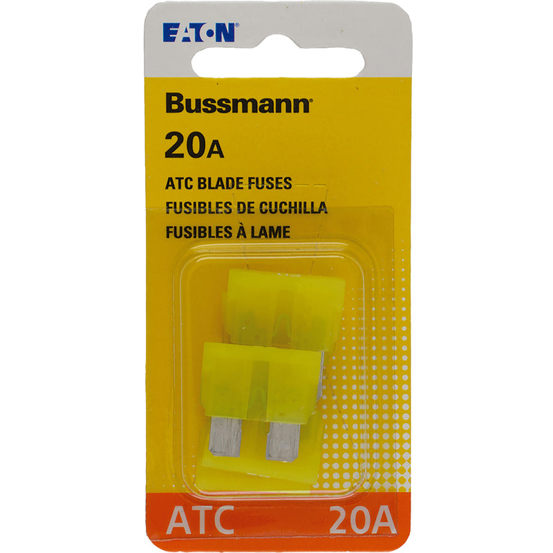 Bussmann 20 amps ATC Yellow Blade Fuse 5 pk