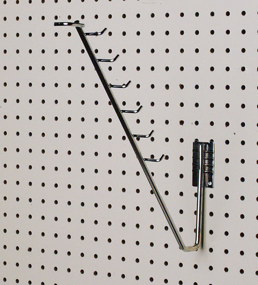 15-1/4 in. Silver Metal Spade Hoe Hook Peg Hook 5 pk
