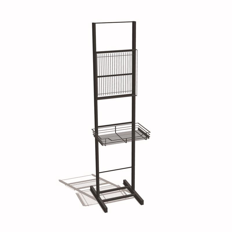 Black Metal Floor Sign Holder 72 in. H
