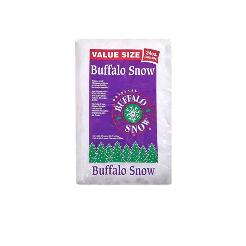 Buffalo Snow Fluff Table Decor Polyester 1 pk