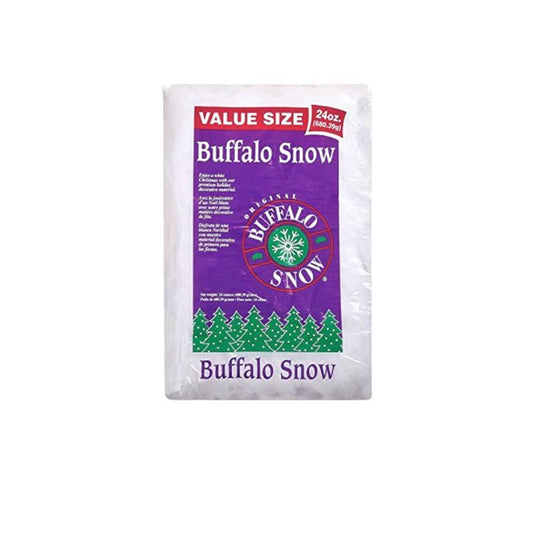 Buffalo Snow Fluff Table Decor Polyester 1 pk