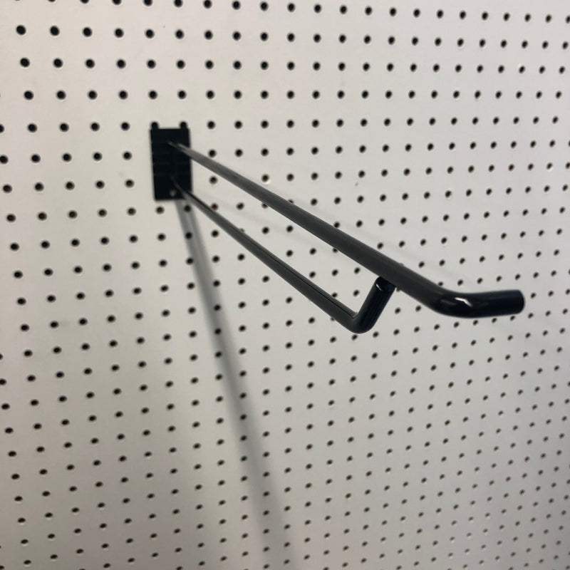16 in. 250 Black Metal Display Brooms Peg Hook 1 pk