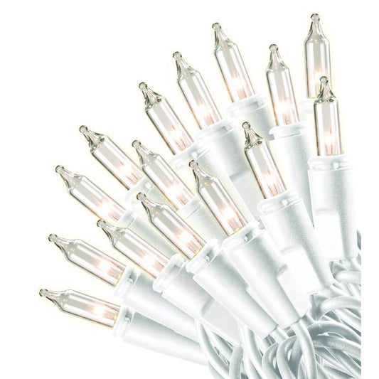 Celebrations Red Incandescent Mini Clear 100 ct String Christmas Lights 20 ft.
