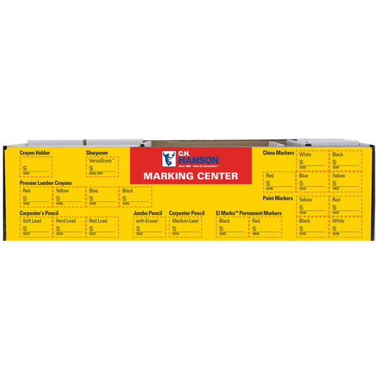 24 in. H X 7 in. W X 12 in. D Multicolor Cardboard Marking Center Display