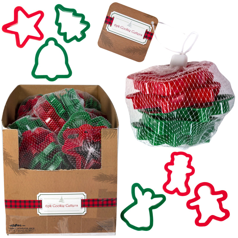 Regent Christmas Cookie Cutter Set Assorted 6 pc