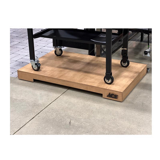 4 in. H X 30 in. W X 48 in. D Brown Wood platform base Display
