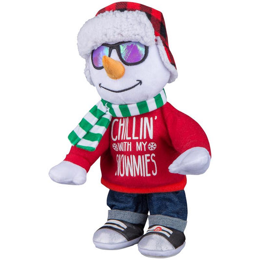 Gemmy Multicolored Chillin' With My Snowmies Animated Decor 14.17 in.