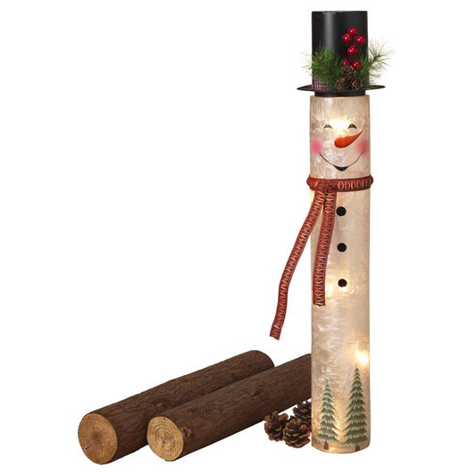 Gerson LED Multicolored Electric Lighted Frosted Figurine 28.5 in.