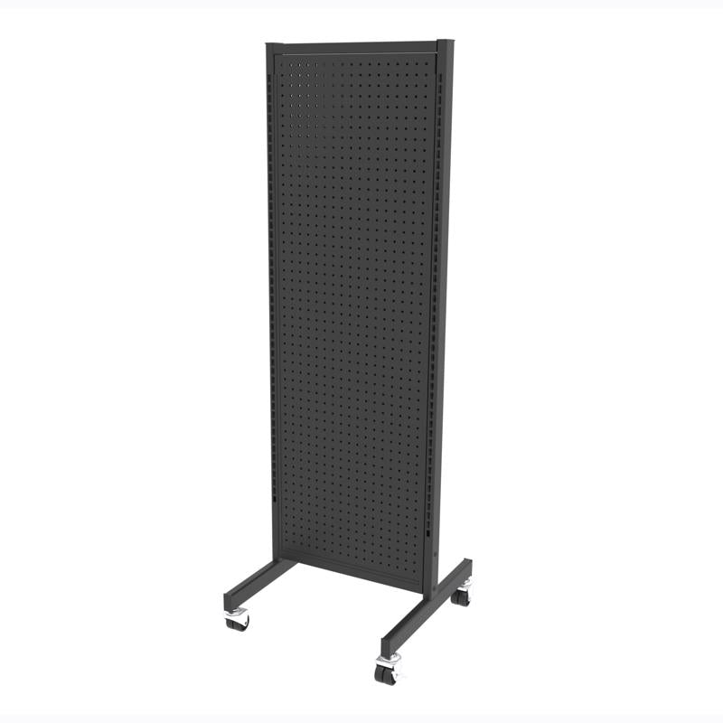 62 in. H X 20  W X 21  L Powder Coated Black All Purpose Rolling Rack