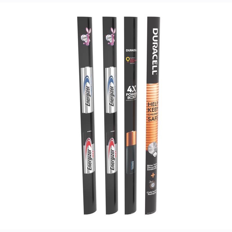 65 in. H X 6 in. W X 1 in. D Multicolor Cardboard Graphic Kit Display
