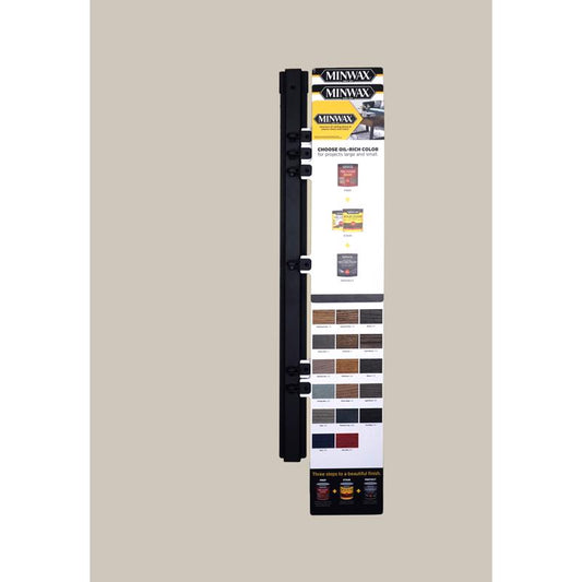 39 in. H X 10 in. W X 8 in. L Black Off Shelf Swing Arm Display Metal