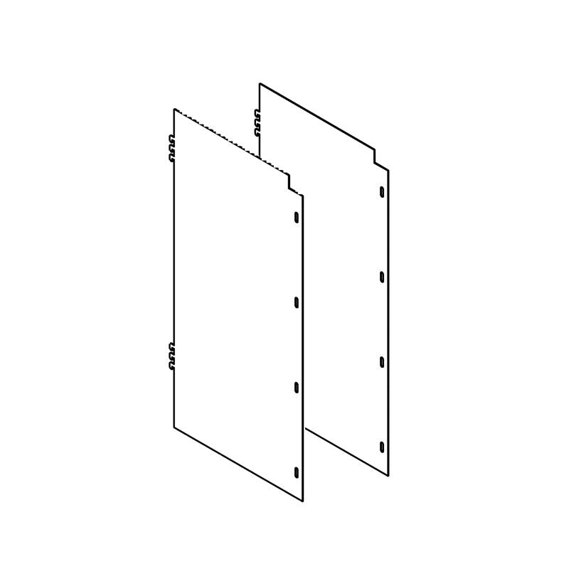 Side Panels Security Cage 16"W x 30"H