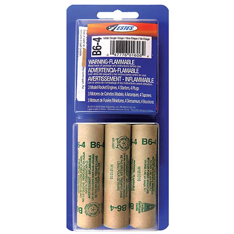 Estes Model Rocket Engines Brown 3 pc