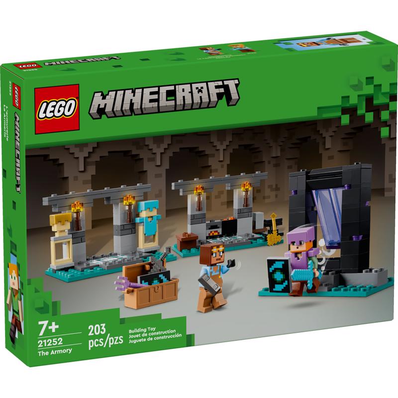 LEGO Minecraft The Armory Building Set Multicolor 203 pc