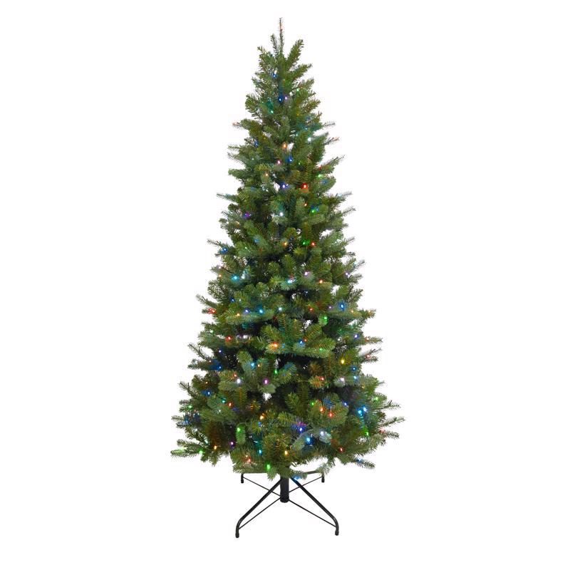 Holiday Bright Lights 1-2 Tree 7-1/2 ft. Full LED 500 ct Douglas Fir Color Changing Christmas Tree