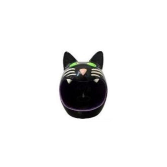 Lin-Con Marketing Yellow 1 ct 8 in. LED Prelit Black Cat Candy Bowl Halloween Decor