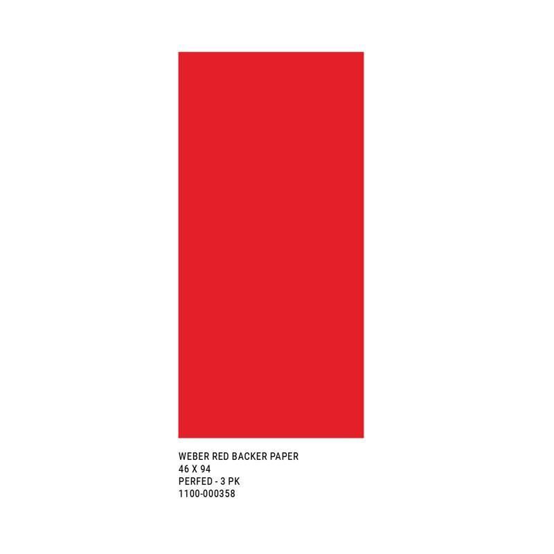 Red Backer Paper Elevate 94 in. H X 46 in. W