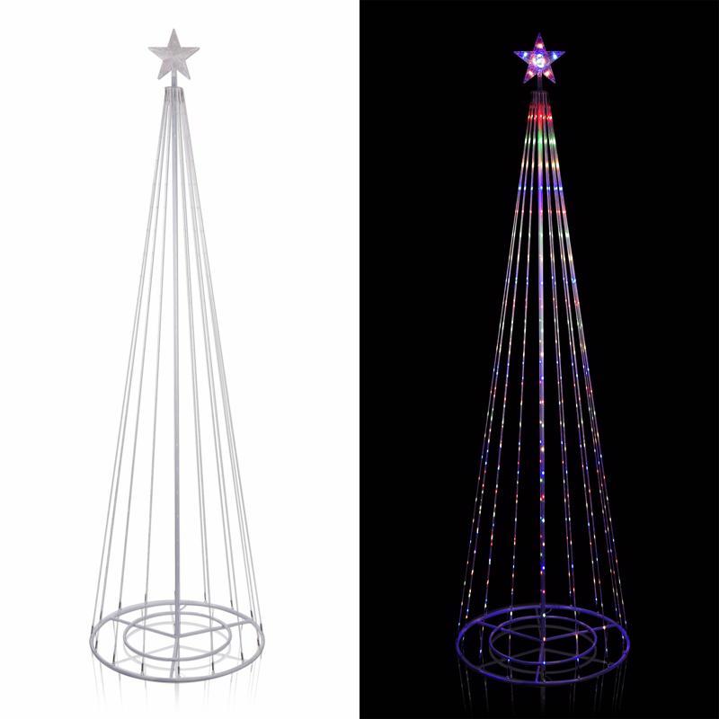 Alpine 8-1/2 ft. Pencil Color Changing Entrance Tree