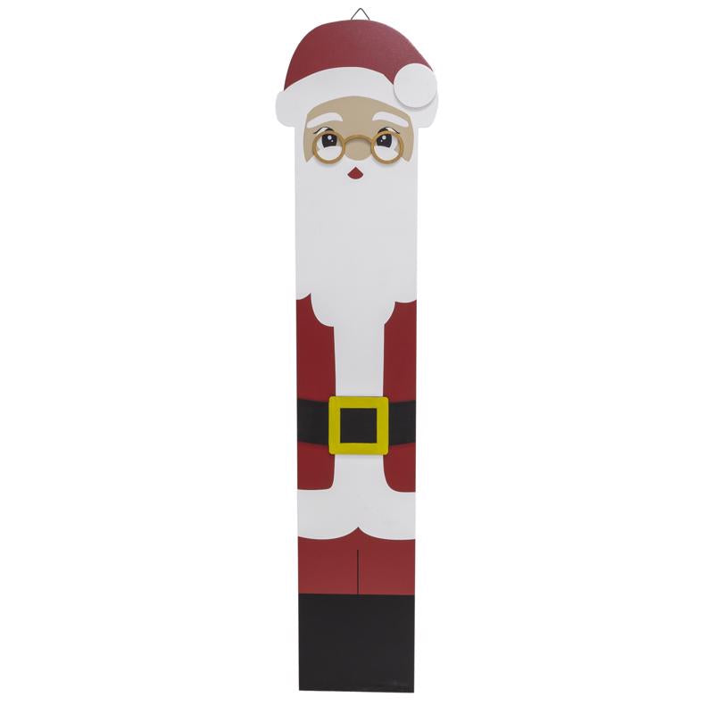 Dyno Multicolored Santa & Snowman Porch Sign 40 in.