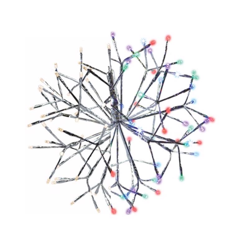 Celebrations LED Multi Shimmering Sphere 16 in. Hanging Decor