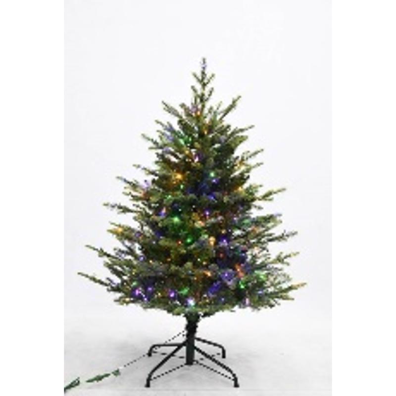 Holiday Bright Lights 4 ft. Full LED 350 ct Emerald Pine Sparkle Color Changing Christmas Tree