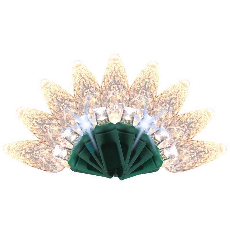 Celebrations Platinum LED C6 Warm White 50 ct String Christmas Lights