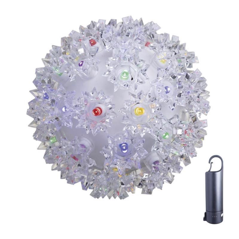 Celebrations LED Multi Starlight Sphere 6 in. Hanging Decor