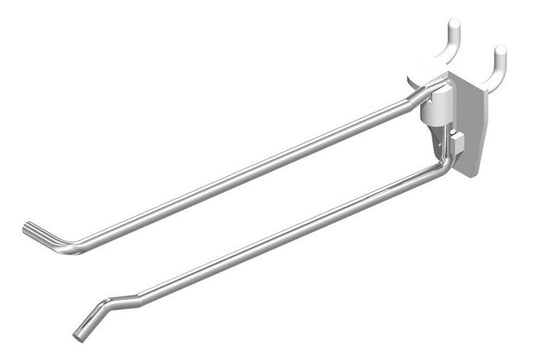 4 in. Silver Metal Peg Hook 100 pk