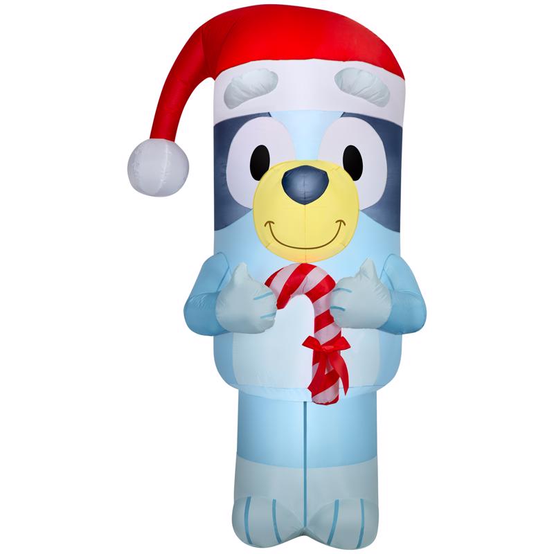 Bluey Airblown Bluey with Santa Hat 7 ft. Inflatable