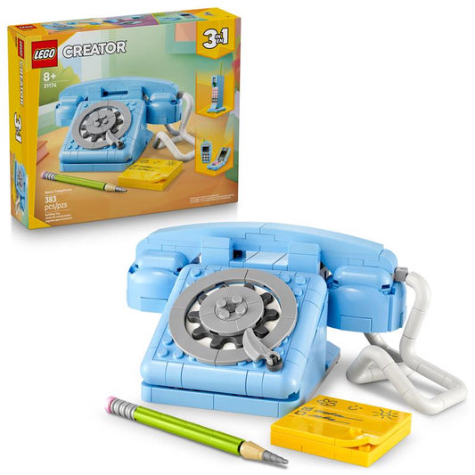 LEGO Creator Retro Telephone Building Set Multicolored 383 pc
