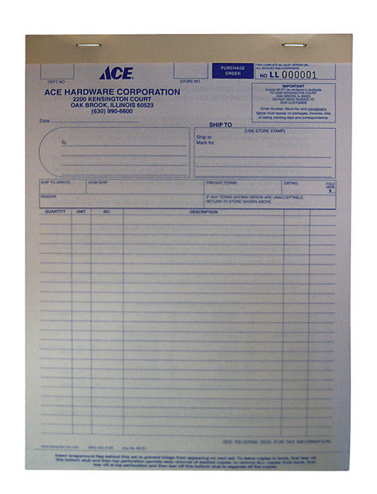 Form 8-1/2 in. W X 11-3/8 in. H